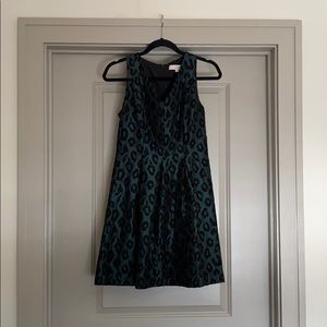 A-line leopard print dress